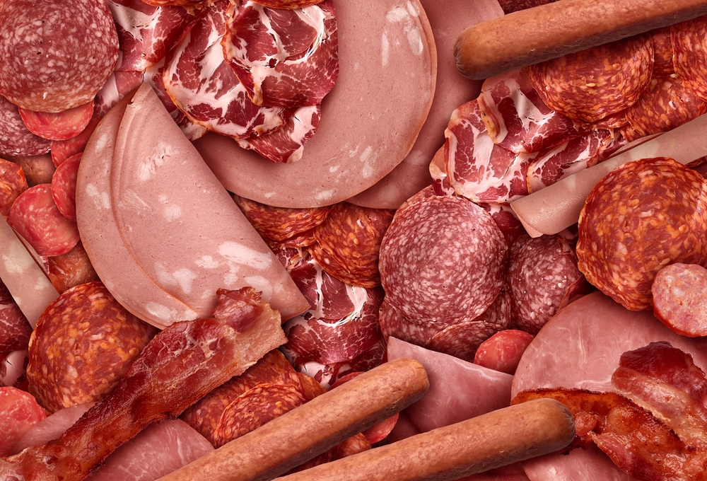 a butcher shop filled with lots of meat